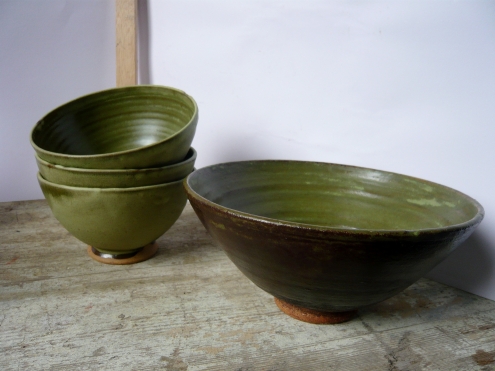 Bols verts petits et grand (2)